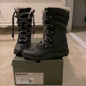 Timberland Waterproof Mount Hope Black Snow Boots.